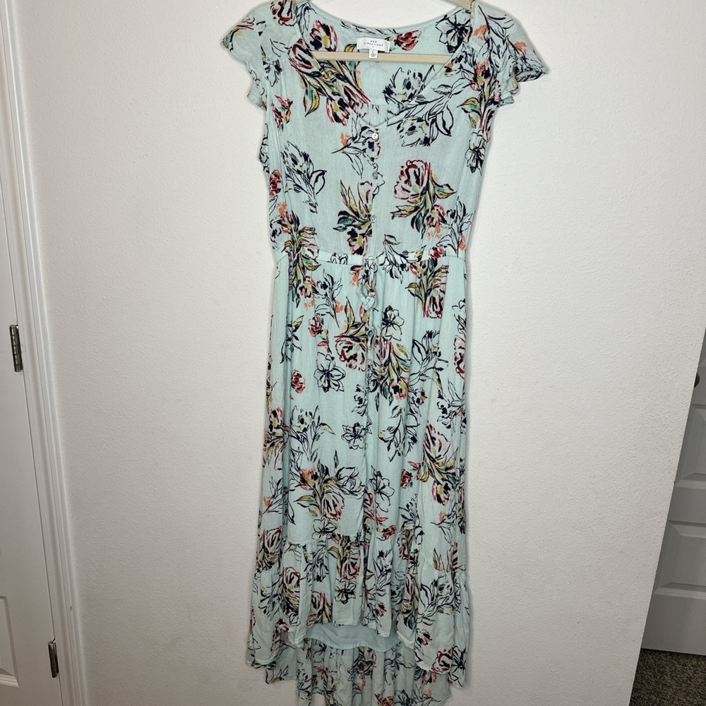 New Directions Brown High Low Sundress